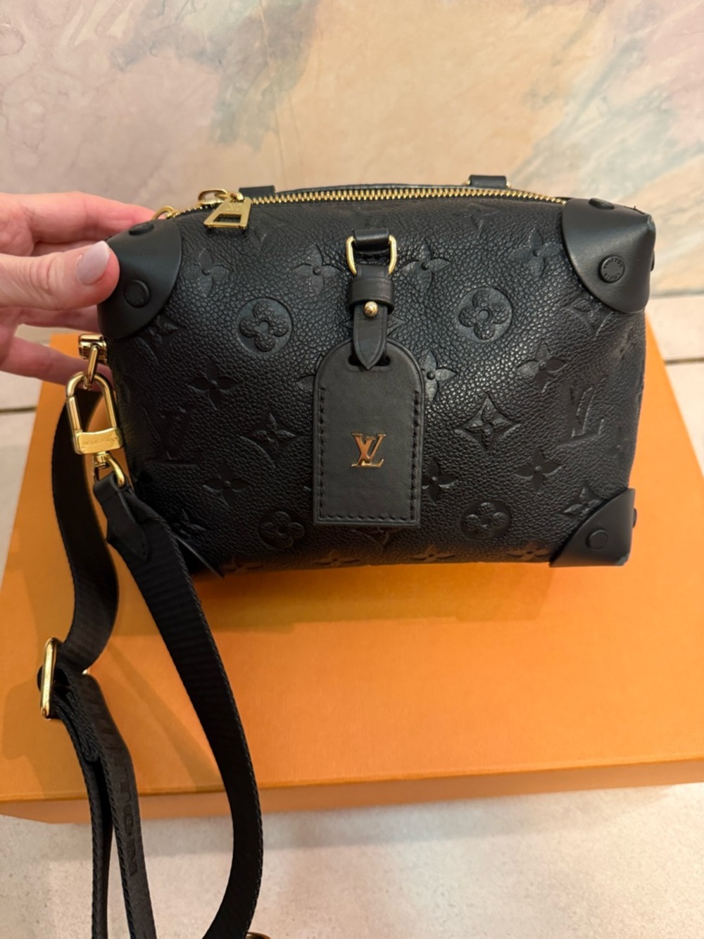 Louis Vuitton Petite Malle Souple Monogram Empreinte Leather shoulder bag - Picture 7 of 11